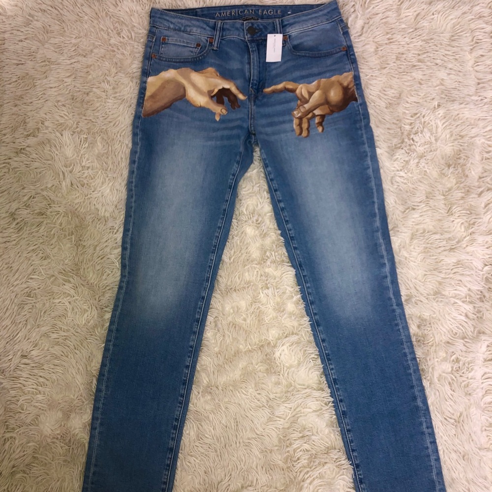 Hand-painted Men’s Ne(x)t Level Skinny Jean